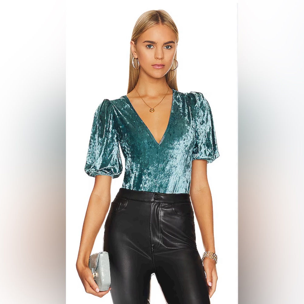 Free People $78 Intimately Don't You Wish Bodysuit in Deep Teal